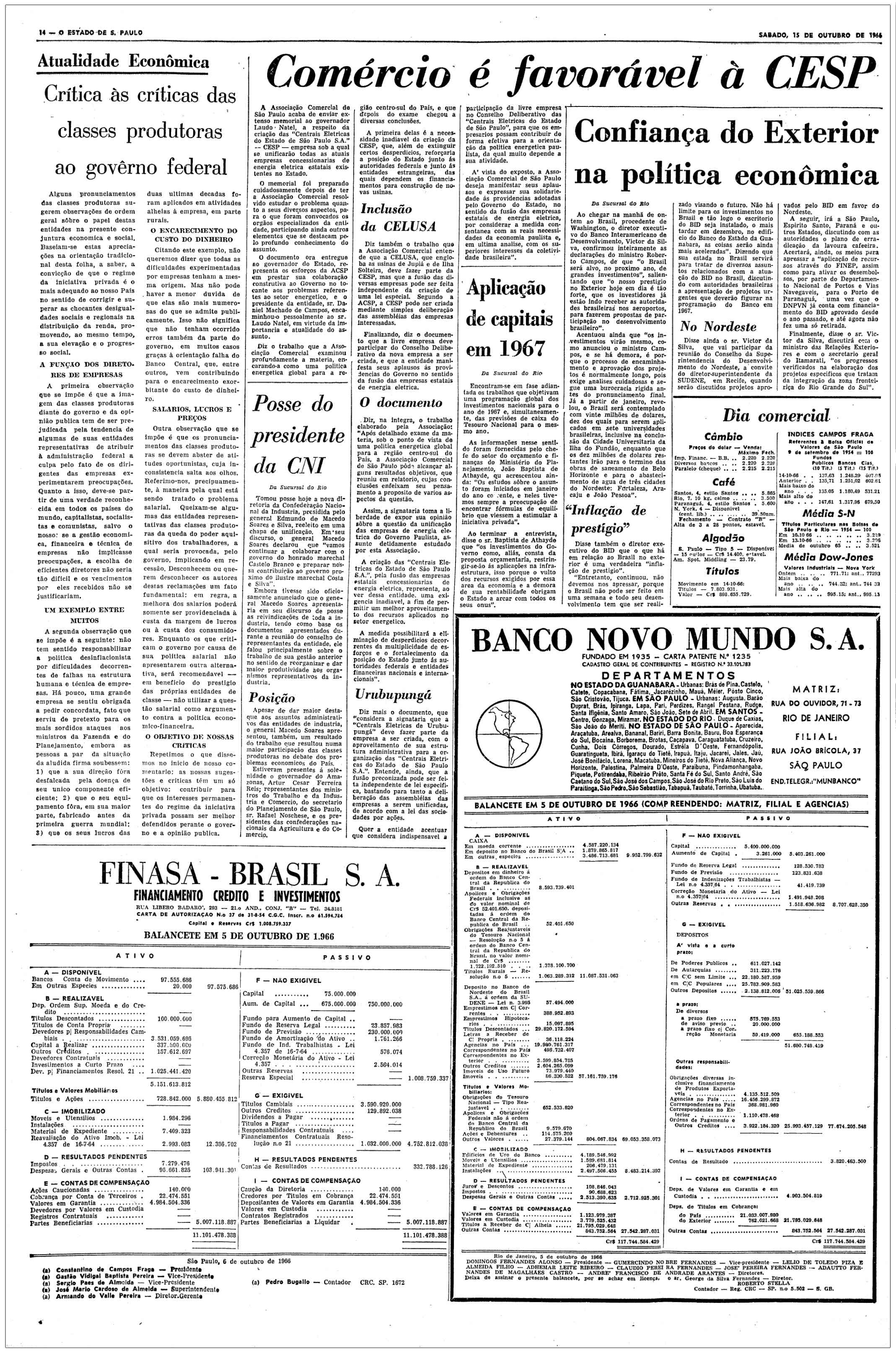 1966: A constituição da Cesp